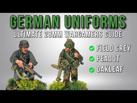 Ultimate Bolt Action German Uniform Guide | Heer, Oakleaf, Peadot | 28mm Miniatures