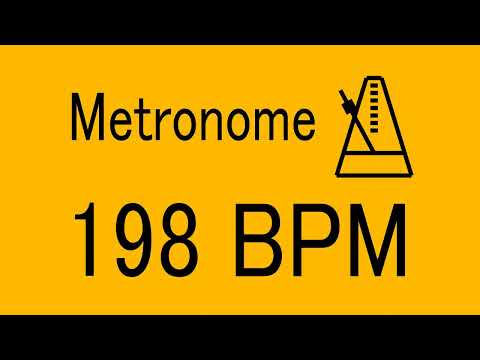 198 BPM METRONOME FOR TRAINING MUSICAL INSTRUMENT / 楽器練習用 メトロノーム / practice