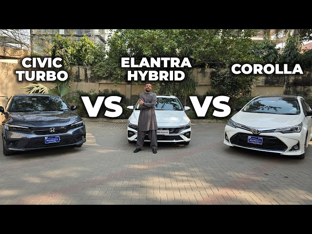 Is mein sey behtar kaun? Civic vs Elantra vs Corolla