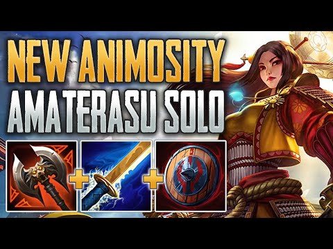 NEW ANIMOSITY SLAPS! Amaterasu Solo Gameplay (SMITE Conquest)