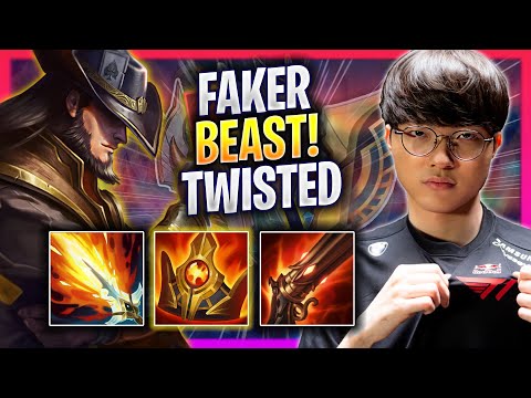 FAKER IS A BEAST WITH TWISTED FATE! - T1 Faker Plays Twisted Fate MID vs Akali! | Season 2024