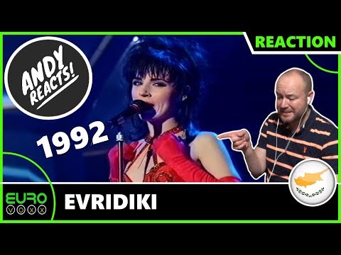 ANDY REACTS! Evridiki - Teriazoume (Cyprus 1992) EUROVISION REACTION!