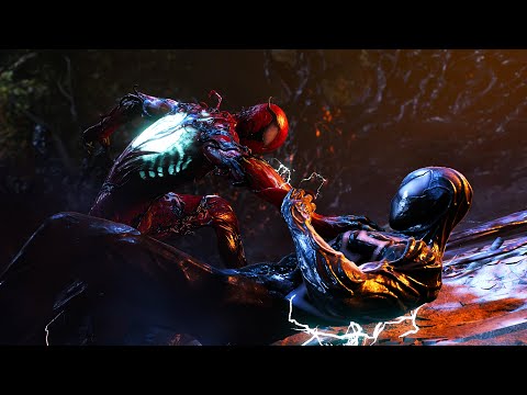 Marvel's Spider-Man 2 Peter Symbiote Suit Vs Miles Carnage Suit Boss Fight Gameplay PS5 4k60