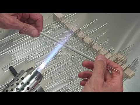 Scientific Glassblowing training - manipulation Practise - twist