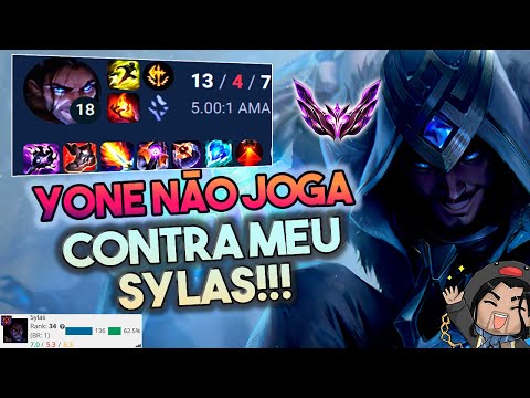 TOP 1 SYLAS BR - MUITO Fácil jogar contra Yone! - Sylas vs Yone MID!