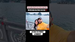 Day Cruise or Overnight Stay in Halong Bay 🚢🏞️ #reel #short #vietnam #vietnamtravel  #halongbay