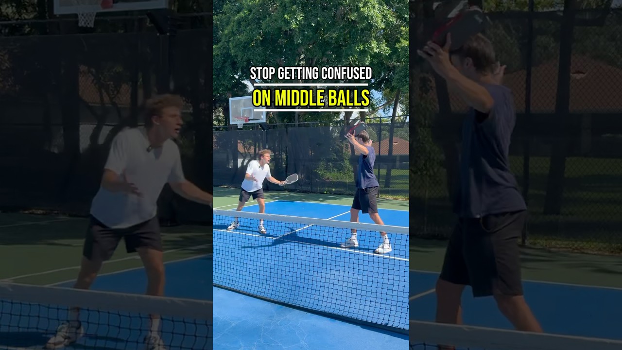 Why You Keep Hesitating on Middle Shots in Pickleball