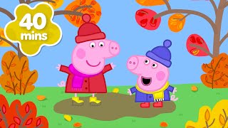 Peppa Pig e George pulam em MUITAS POÇAS DE LAMA! 💦🍂 | Novos Episódios Completos
