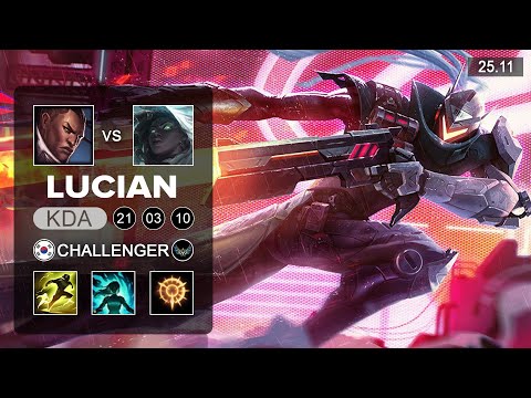 Lucian vs Senna ADC - KR Challenger - Patch 25.11 Season 15