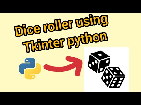 Making An Simple Dice Roller Using Tkinter Module In Python