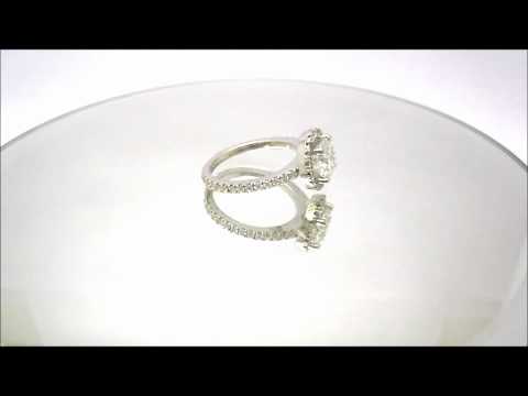 ROUND CUT DIAMOND ENGAGEMENT RING 1.70CTW ART DECO - KNR INC - 156.1.wmv