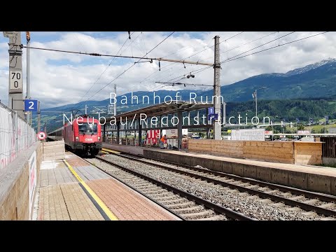 Bahnhof Rum Neubau // Train Station Upgrade 2021 // feat. EC 164 Transalpin, RJX 654