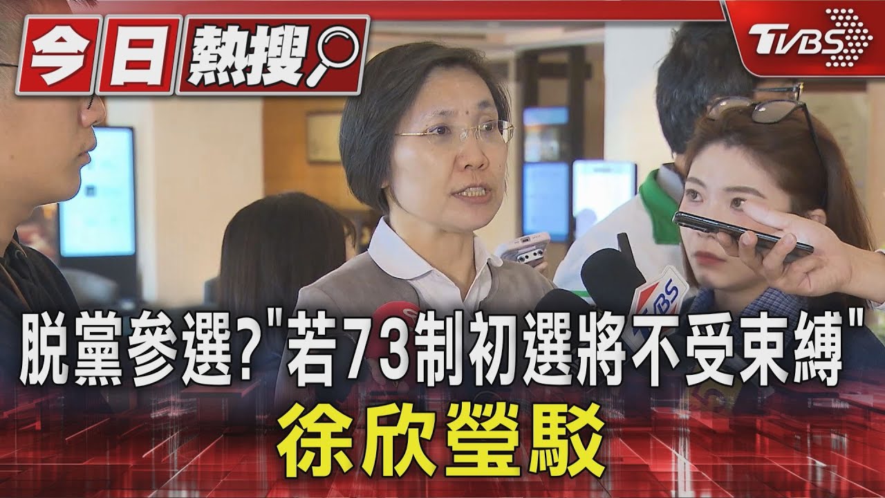 將脫黨參選? 「若73制初選將不受束縛」 徐欣瑩駁:是黨內爭取