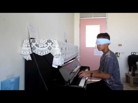 Filbert Wijaya - Sonata Op.13 Pathetique 2nd movement BLINDFOLDED