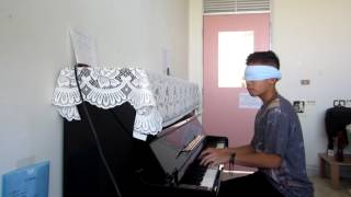 Filbert Wijaya - Sonata Op.13 Pathetique 2nd movement BLINDFOLDED