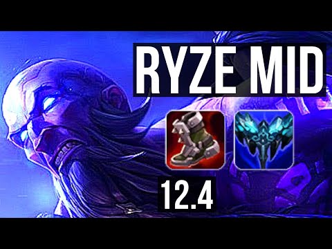 RYZE vs YASUO (MID) | 69% winrate, 4/1/6 | NA Master | 12.4