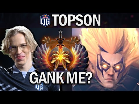 OG.TOPSON INVOKER - ALWAYS GETTING GANKED - DOTA 2 7.25 GAMEPLAY