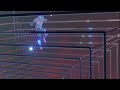 Slow Motion Space Jump Neon Retrowave Synthwave Motion Graphics Background Video