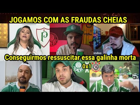 REAÇÕES PALMEIRENSES FURIOSOS COM DERROTA NO DERBI l PALMEIRAS 0X1 CORINTHIANS