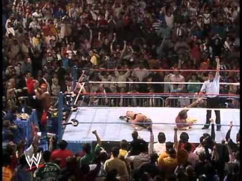 Macho Man Randy Savage wins the WWF Championship
