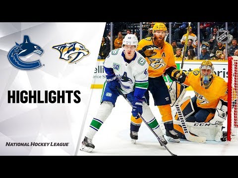 NHLハイライト｜カナックス@プレデターズ 11/21/19 (NHL Highlights | Canucks @ Predators 11/21/19)