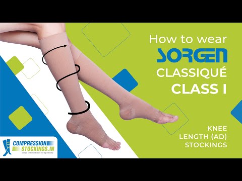 How to wear Compression Stockings - Sorgen Classique Class 1 Knee Length Video