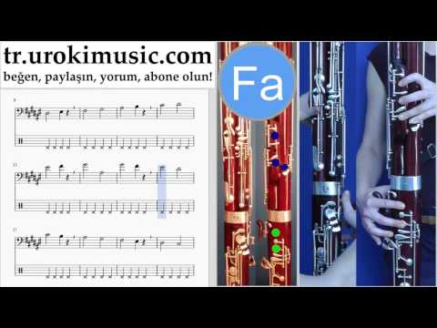 Fagot dersleri Michael Jackson - Beat It Notalar Eğitim Bölüm#1 um-i723