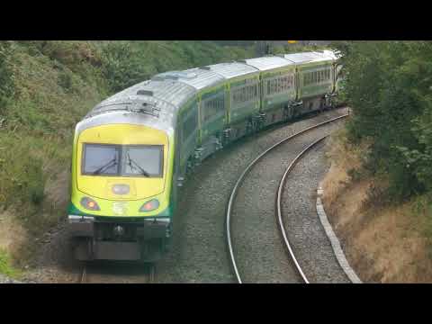 Irish Rail Mk4 Intercity train + 201 Class Loco Cork-Dublin line