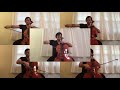 J  S  Bach, Suite No  6 for solo cello, BWV 1012, Allemande + essential voices