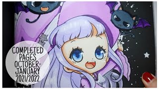 Adult Colouring | COMPLETED PAGES | October-January 2021/2022