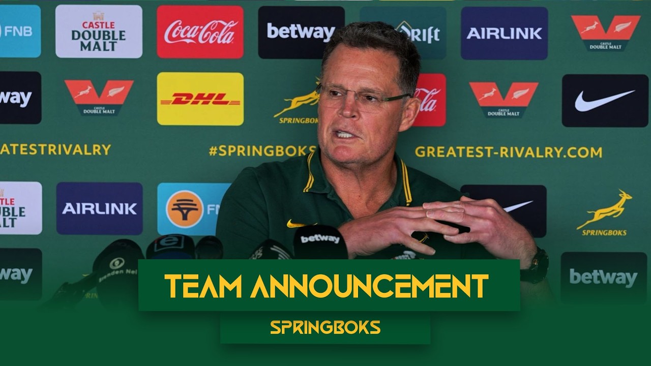  Rassie Erasmus | Springbok Team Announcement | 31 August 2026
