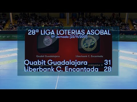 LIGA LOTERIAS ASOBAL J11 Quabit Guadalajara - Liberbank C. Encantada 31 - 28
