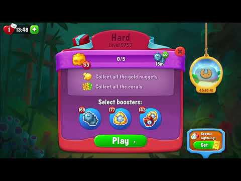 FISHDOM:  💥💥 Level 9753 Hard level No boosters,  9754 First try 💥💥