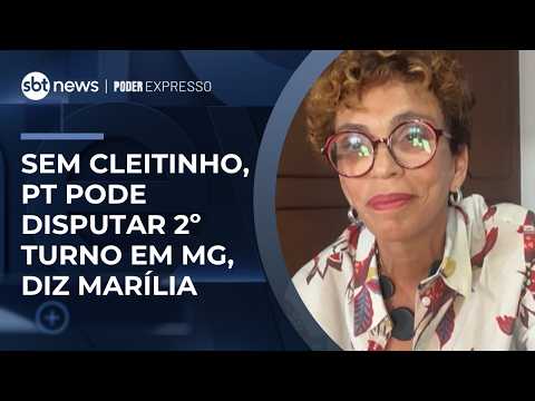 Sem Cleitinho, PT pode disputar 2º turno em MG, diz Marília Campos | #PoderExpresso