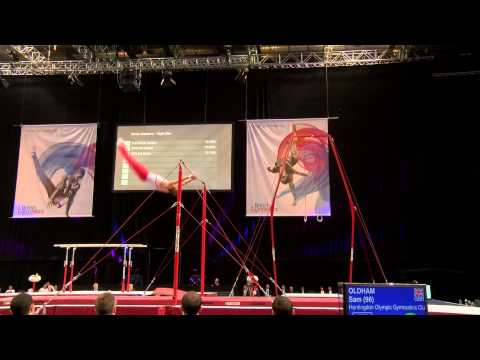 SAM OLDHAM - BRONZE - HIGH BAR - APPARATUS FINAL 2014 BRITISH - SENIOR - MASTERS
