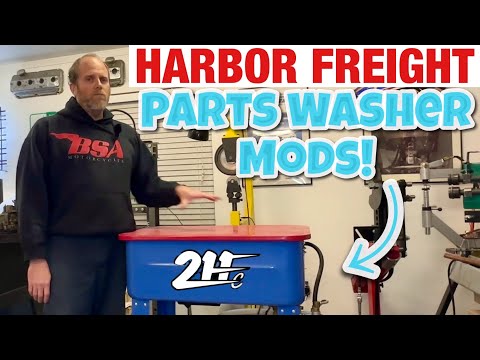 5 Must-Have MODS for the #HarborFreight Parts Washer; These Have Kept MINE Going for a Decade Plus!