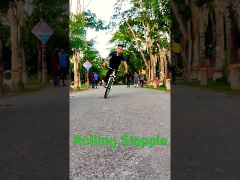 ROLLING STOPPIE || BARGUNA || STUNT KH ELHAM #stunt #views #mtb #reached #hop #rolling