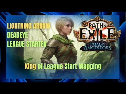 [3.22 Ancestor] My League Starter | Lightning Arrow Deadeye Build Guide