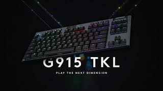 Video 2 of Product Logitech G915 TKL LIGHTSPEED Wireless Tenkeyless Mechanical Gaming Keyboard