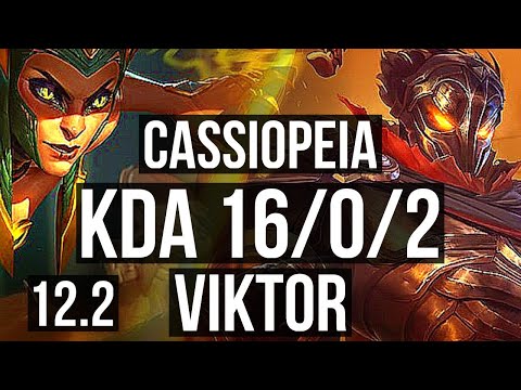 CASSIOPEIA vs VIKTOR (MID) | 16/0/2, Legendary, 1.7M mastery, 300+ games | NA Diamond | 12.2