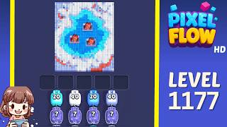 Pixel Flow Level 1177 Solution Walkthrough
