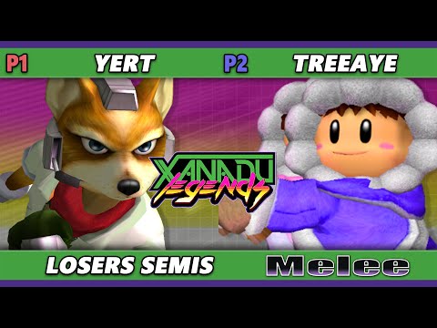 Xanadu Legends 5 Losers Semis - Yert (Fox, Marth) Vs. Treeaye (Ice Climbers) Smash Melee - SSBM