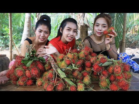 Yummy cooking dessert Rambutan Fruit recipe - Cooking skill Video