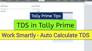 TDS Entry in Tally Prime | Auto calculate TDS in Tally Prime