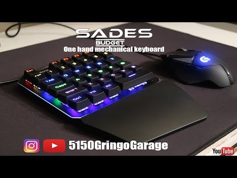 SADES mechanical one hand keyboard (amazon budget) Video