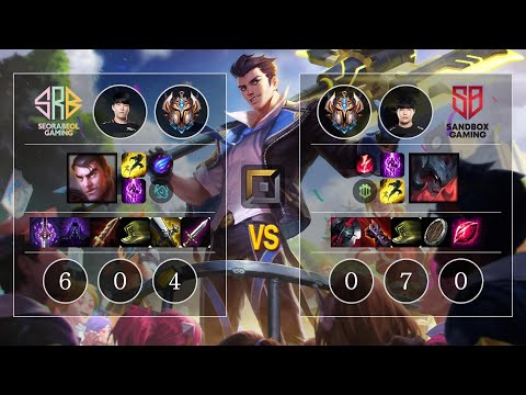 SRB Thal Jayce vs SB FATE Aatrox Top - KR Patch 10.12