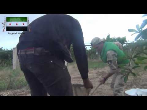 استهداف قوات النظام في تل الخضر برشاش دوشكا من قبل لواء شهداء الحرية ضمن معركة قطع الوتين في ريف درعا