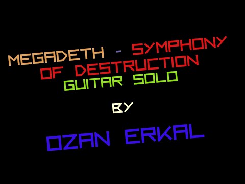 Ozan Erkal - Symphony Of Destruction Guitar Solo (Megadeth Cover)