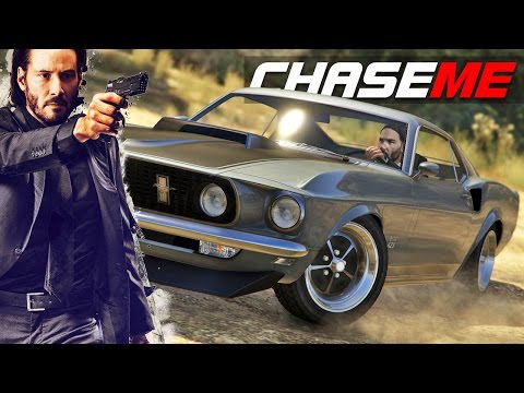 Chase Me in GTA V E31 - John Wick Runs In His 1969 Mustang