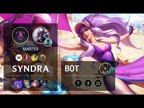 Syndra Bot vs Jhin - KR Master Patch 11.22